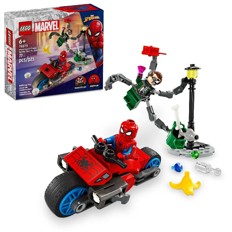 Promoting fine motor skills LEGO setsLEGO Marvel Motorcycle Chase: Spider-Man vs. Doc Ock, 76275 Promoting fine motor skills LEGO setsLEGO Marvel Motorcycle Chase: Spider-Man vs. Doc Ock, 76275