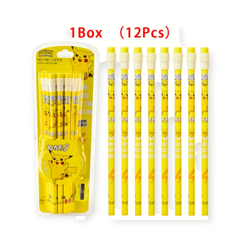 charming wooden toys                   12pcs Pokemon Pikachu Pencil Set - Kawaii Anime Stationery for Kids | Perfect Birthday & Xmas Gifts