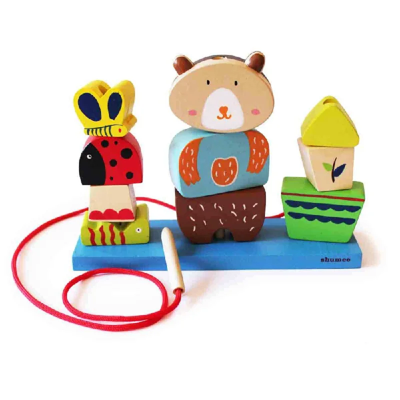 timeless wooden toys                   Jungle Pegging And Lacing Toy