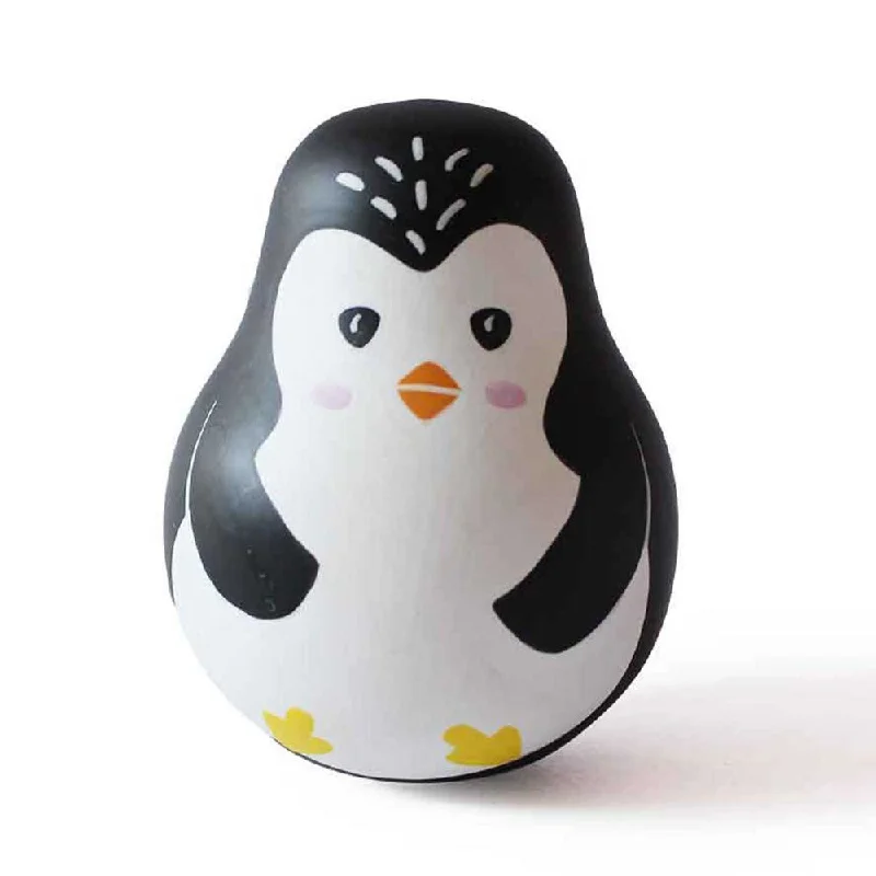 beautifully detailed wooden toys                  Wobbly Penguin - Roly Poly Toys For Toddlers