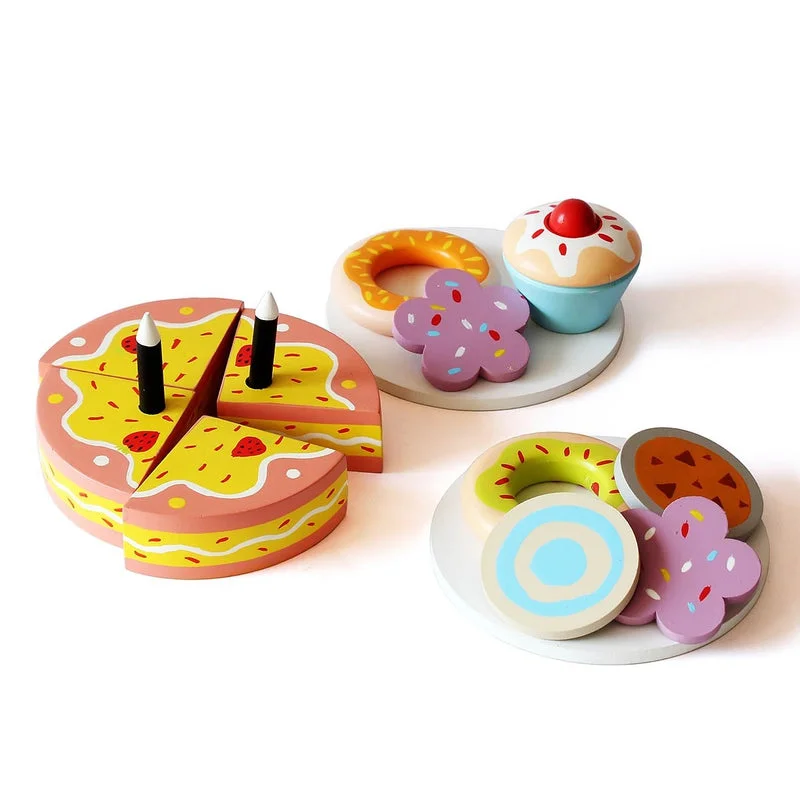 eco-friendly and sustainable wooden toys that promote environmental awareness Wooden Dessert Set eco-friendly and sustainable wooden toys that promote environmental awareness Wooden Dessert Set