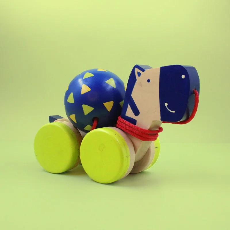 functional wooden toys               Zeebo Wooden Pull-Along Toy
