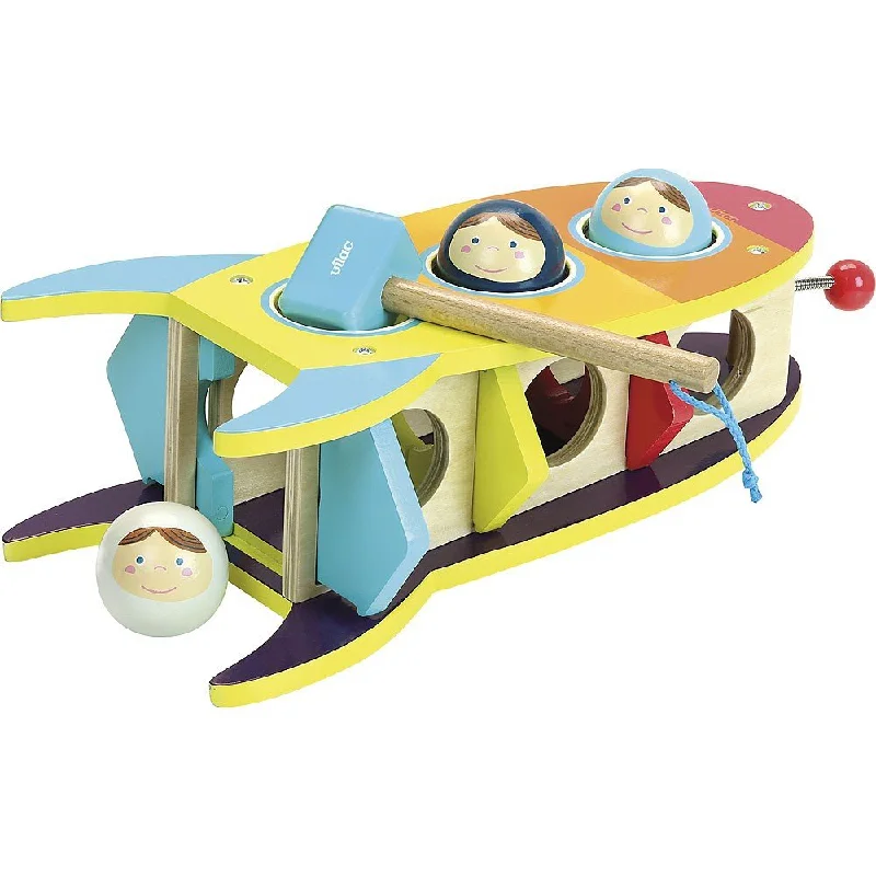 tactile wooden toys                   Vilac-2445-In-the-stars-Wacking-hammer-game