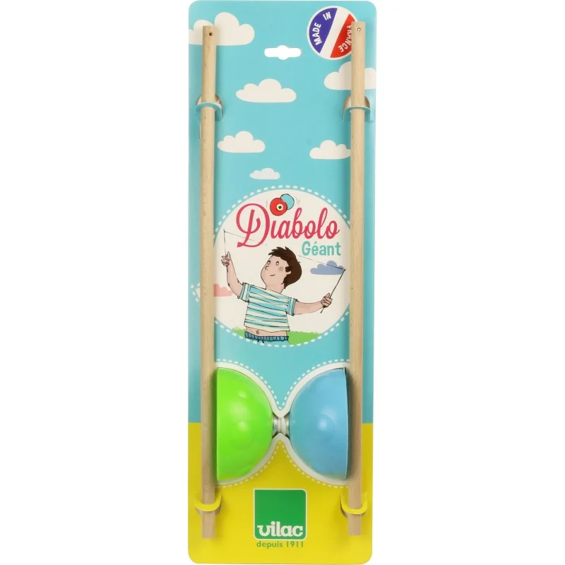 sustainable wooden toys                   Vilac Giant Diabolo 10cm