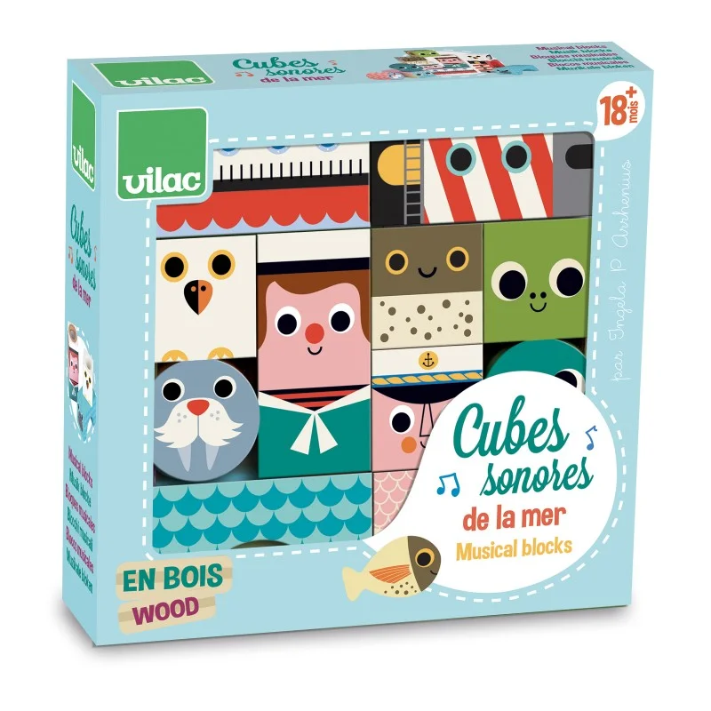 eco-friendly wooden toys                   Vilac Arrhenius-Sea Music Box