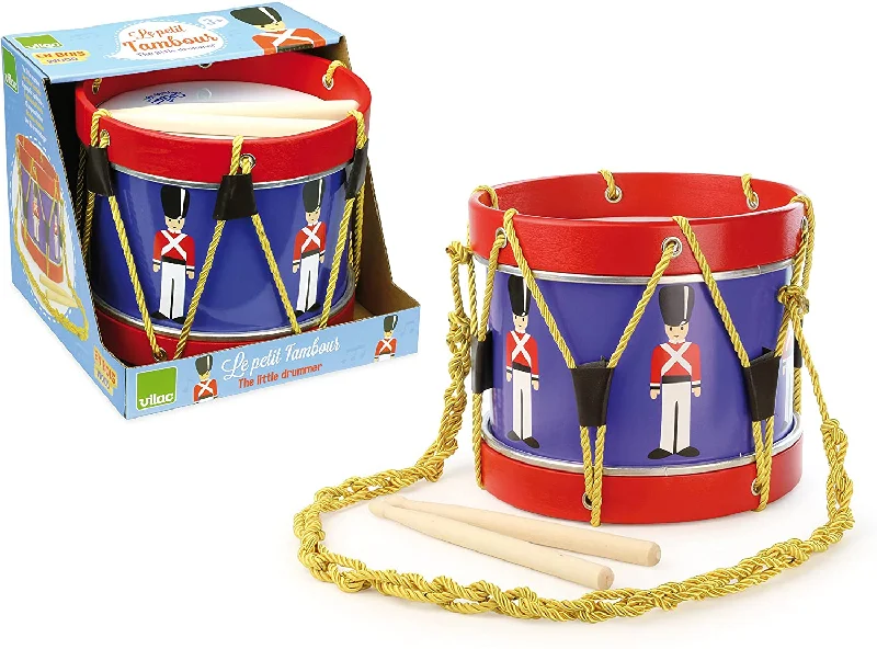 detailed and intricate wooden toys                   Vilac-8334-Little-Drum