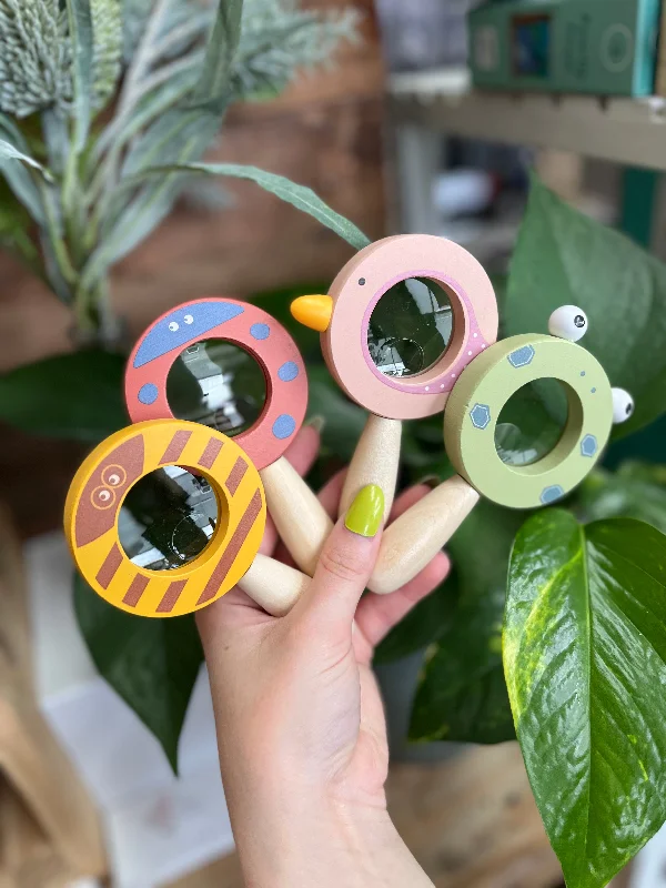 durable wooden toys                  Wooden Garden Friends Magnifying Glasses