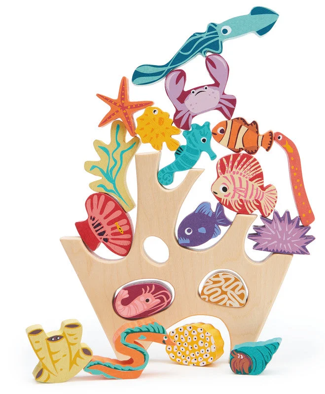 whimsical wooden toys                   Wooden Stacking Coral Reef