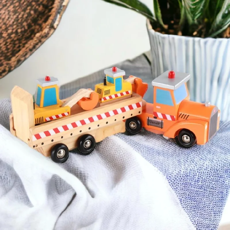 enchanting and whimsical wooden toys that captivate attention Wooden Role Play Toy Transportation trailer, excavator, construction vehicles enchanting and whimsical wooden toys that captivate attention Wooden Role Play Toy Transportation trailer, excavator, construction vehicles