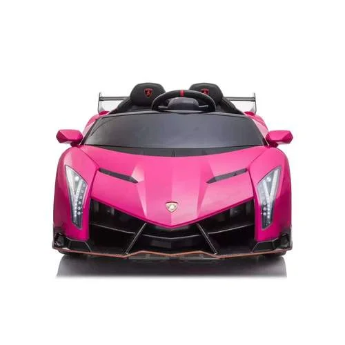 High-quality materials toys 12V Licensed Lamborghini Veneno Kids Car with Bluetooth | Pink