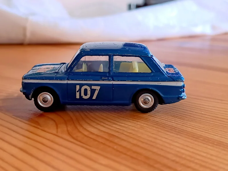High-quality toy cars 328 Hillman Imp Monte Carlo with yellow interior