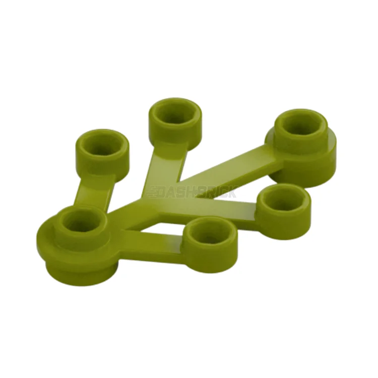 Skill-building LEGO activitiesLEGO Plant Leaves 4 x 3, Olive Green [2423] 6268815