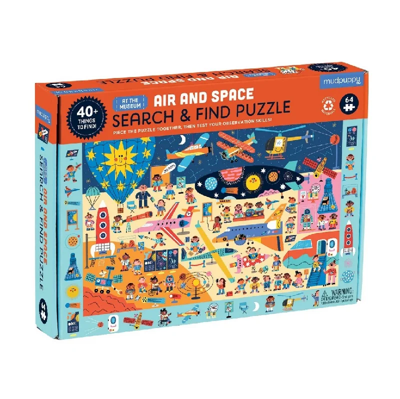 Fun gamesSearch & Find Air and Space Museum 64 Piece Puzzle