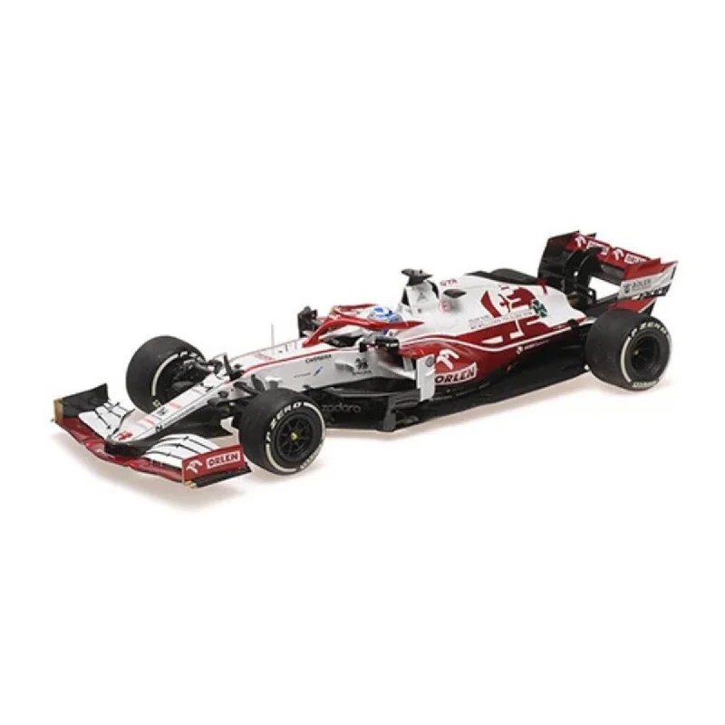 High-quality toy cars ALFA ROMEO RACING ORLEN C41 - KIMI RAIKKONEN - FINAL RACE - ABU DHABI GP 2021 - 1:18 Scale Resin Model Car
