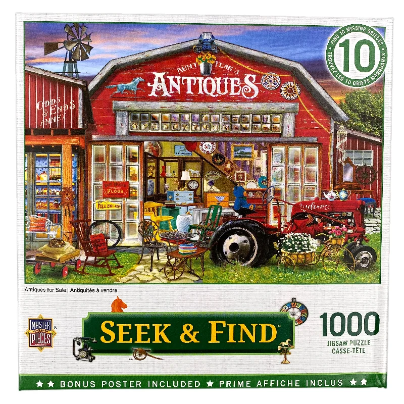 Age-appropriate puzzles Antiques For Sale 1000 Piece Seek & Find Puzzle