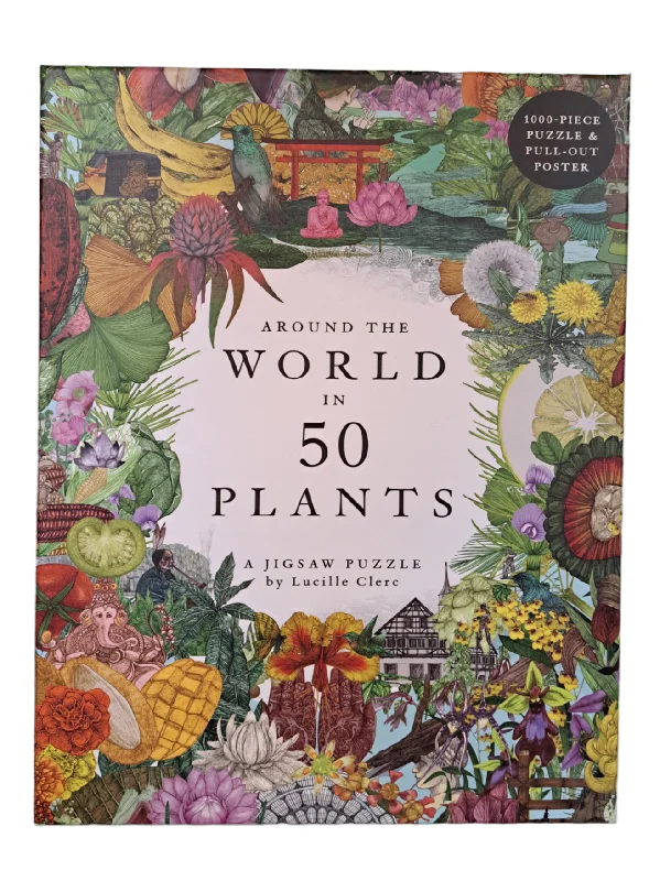 Logical puzzles Around the World in 50 Plants - 1000pc Puzzle