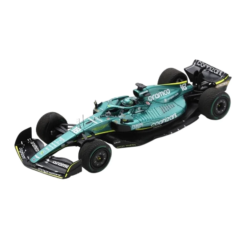Realistic toy carsAston Martin AMR22 No.18 Aston Martin Aramco Cognizant F1 Team - Emilia Romagna GP 2022 - Lance Stroll - 1:43 Scale Resin Model Car