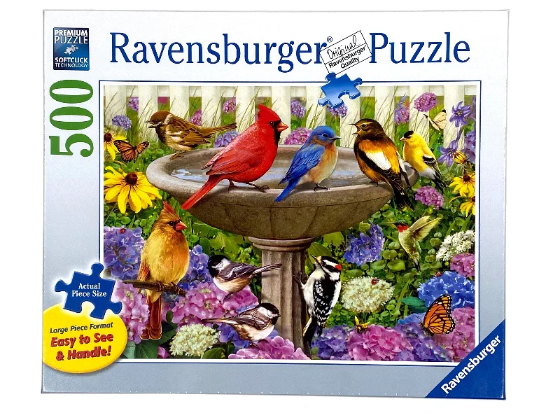 Exciting gamesAt The Birdbath 500 Piece Large Format Puzzle