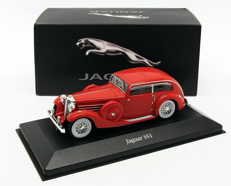 Durable toysAtlas Editions 1/43 Scale Model Car 4 641 105 - Jaguar SS1 - Red