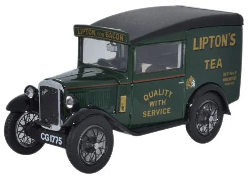 Playful toys Oxford Diecast Austin Seven RN Van Liptons Tea - 1:43 Scale