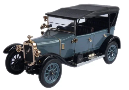 High-quality toy cars Oxford Diecast Austin Heavy Twelve Airways Blue - 1:43 Scale