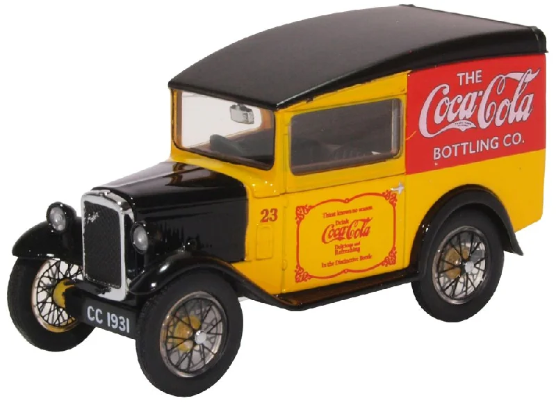 High-quality toy cars Oxford Diecast Austin Seven Van Coca Cola