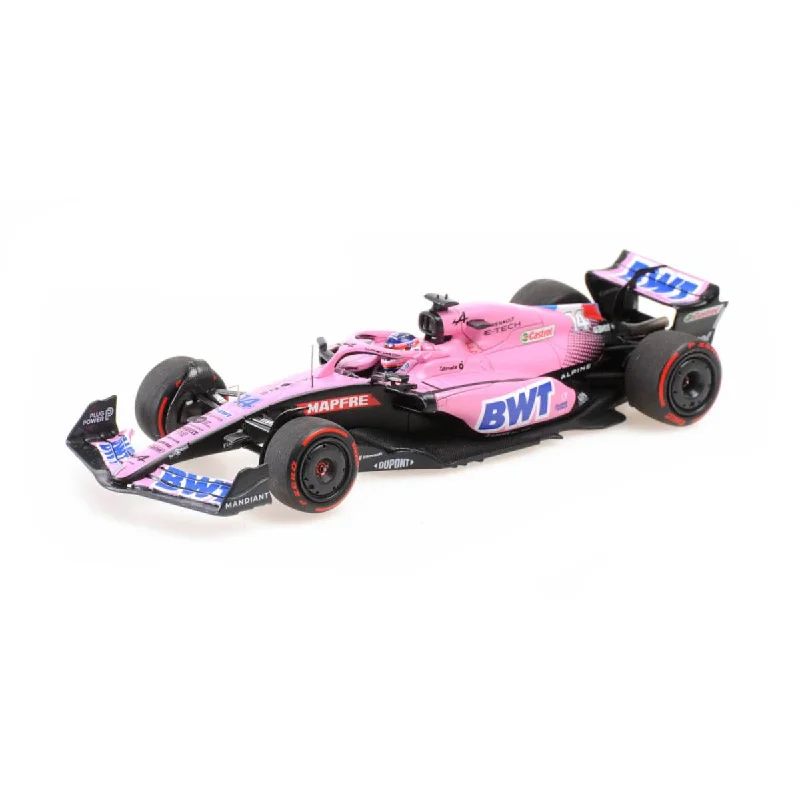 High-quality materials toys BWT ALPINE F1 TEAM A522 - FERNANDO ALONSO - BAHRAIN GP 2022  - 1:43 Scale Resin Model Car