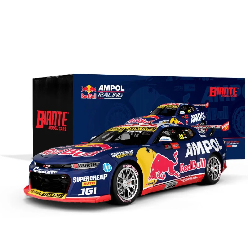 Enthusiastic toysCHEVROLET CAMARO - RED BULL AMPOL RACING - FEENEY/WHINCUP #88 - REPCO BATHURST 1000 RUNNER-UP - 1:43 Scale Diecast Model Car