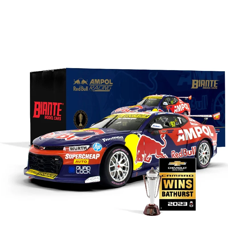 Playful toys CHEVROLET CAMARO - RED BULL AMPOL RACING - VAN GISBERGEN/STANAWAY #97 - 2023 Bathurst 1000 WINNER - 1:18 Scale Diecast Model Car