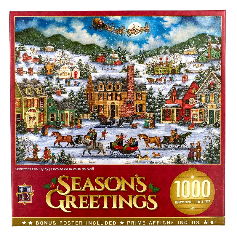 Relaxing games Christmas Eve Fly-By 1000 Piece Puzzle