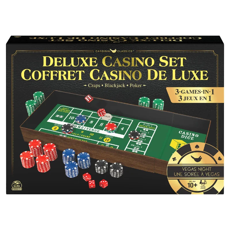 Multi-level puzzles Classic Games Deluxe Casino Set