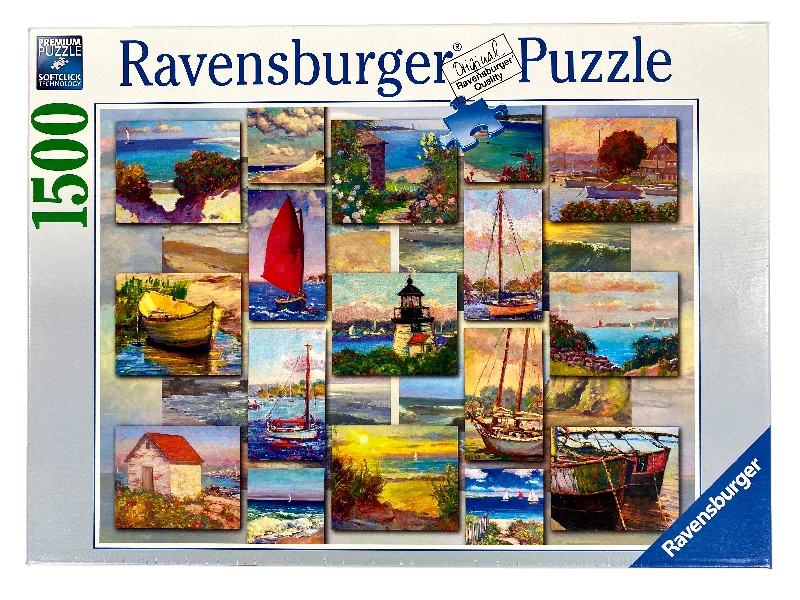 Relaxing games Coastal Collage 1500 Piece Puzzle