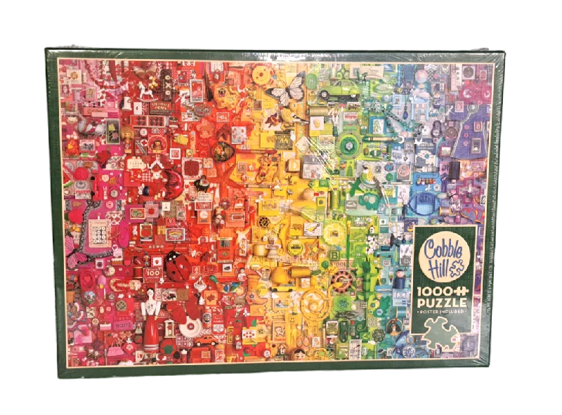 Competitive games Cobble Hill - Colourful Rainbow - 1000pc Puzzle