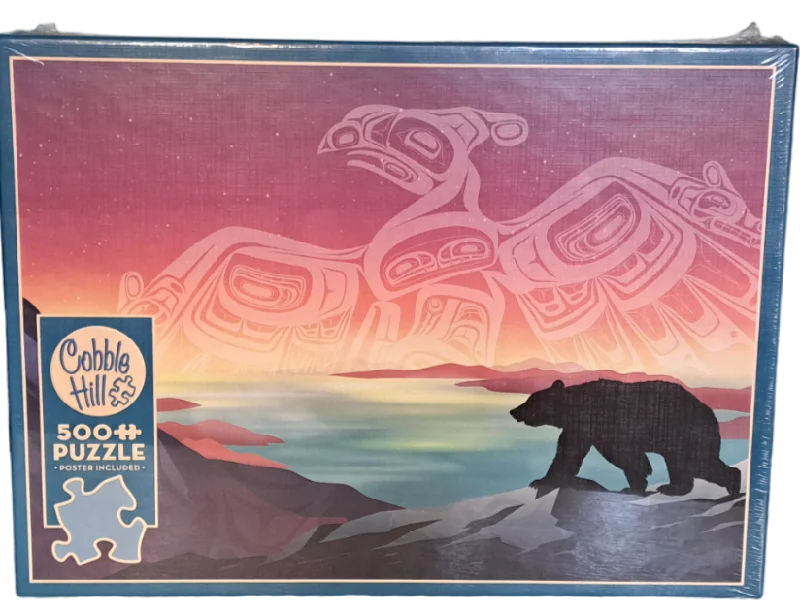 Age-appropriate puzzles Cobble Hill - Crossings: Thunderbird and Bear - 1000pc Puzzle