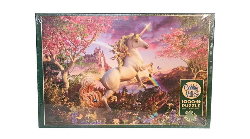 Thought-provoking puzzles Cobble Hill - Unicorn - 1000pc Puzzle