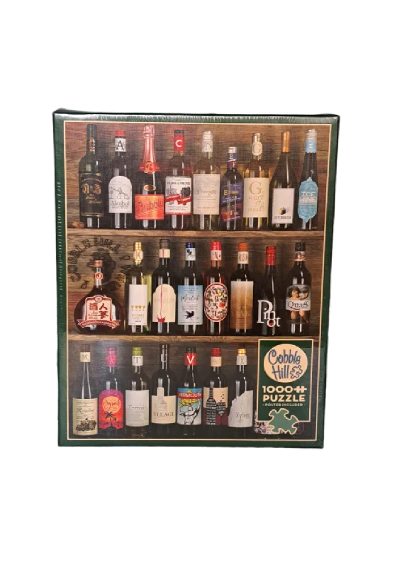 Multi-level puzzles Cobble Hill - Wine Alphabet - 1000pc Puzzle