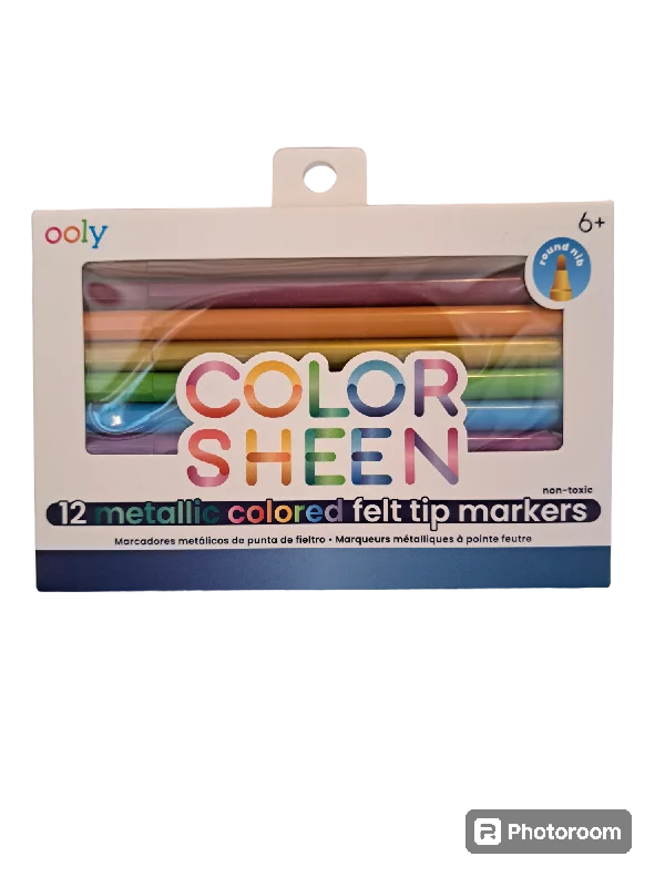 Age-appropriate puzzles Color Sheen - Metallic Colored Felt Tip Markers