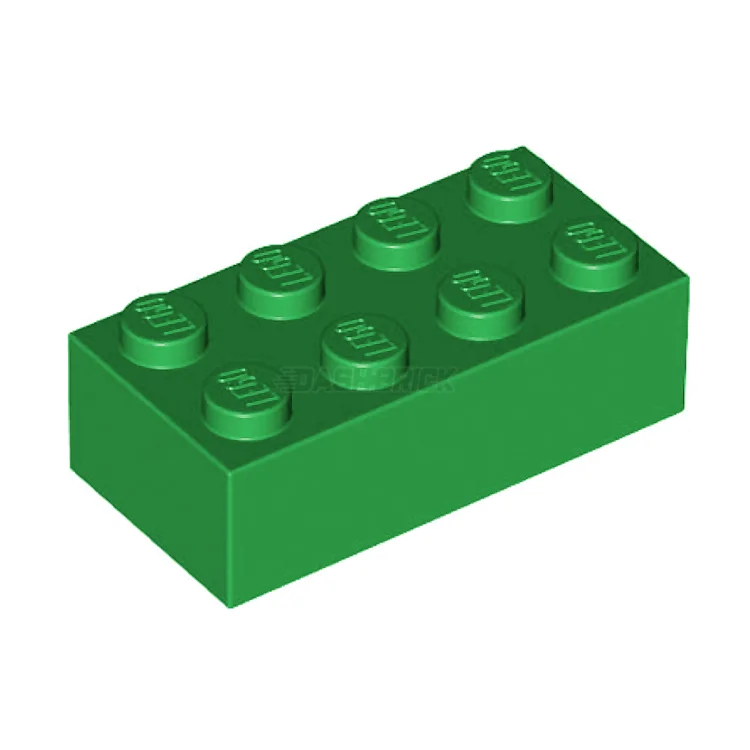 Promoting environmental awareness LEGOLEGO Brick 2 x 4, Green [3001]
