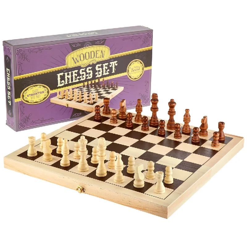 Interactive games Folding Wooden Chess
