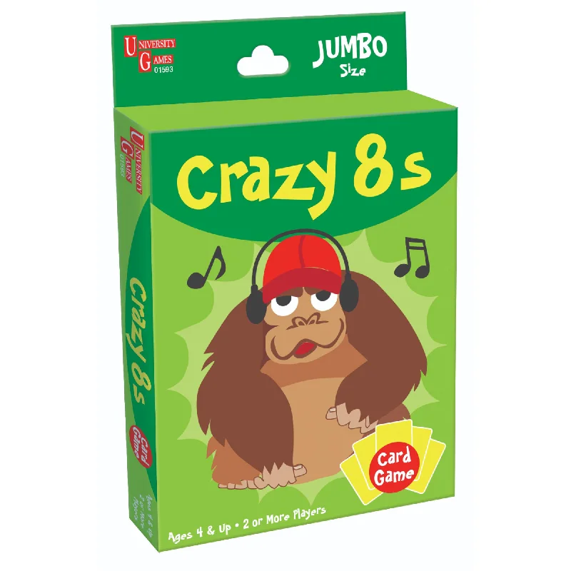 Intricate puzzles Crazy 8S Jumbo Card Game