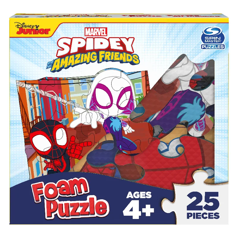 Exciting gamesDisney Junior Spidey and his Amazing Friends, 25-Piece Foam Jigsaw Puzzle