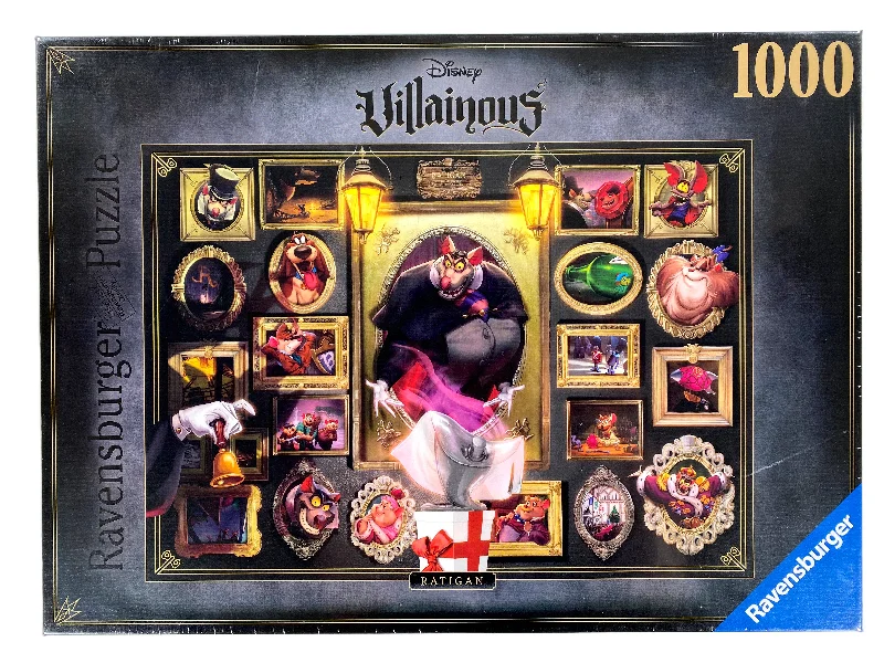 Thought-provoking puzzles Disney Villainous Ratigan 1000 Piece Puzzle