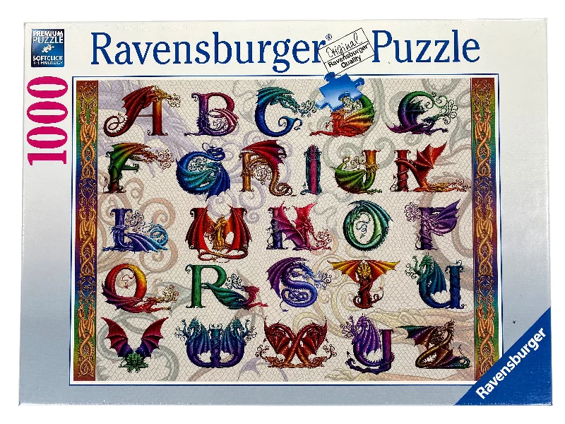 Fast-paced games Dragon Alphabet 1000 Piece Puzzle