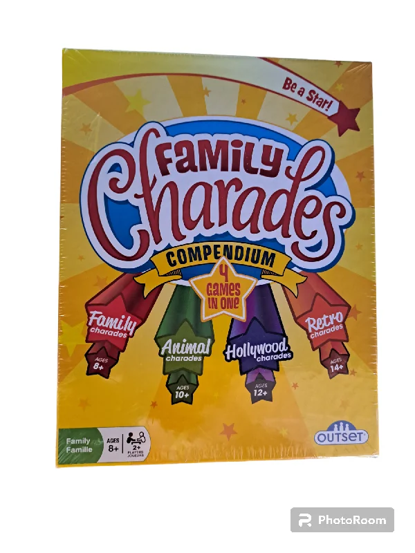 Time-consuming puzzles Family Charades Compendium 4 Games in 1