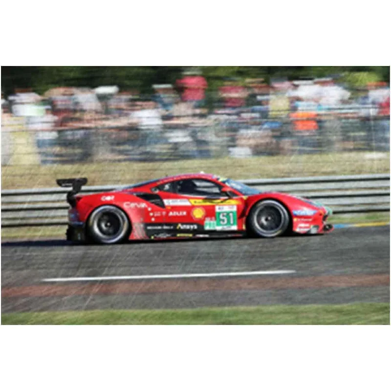 Fun toy carsFerrari 488 GTE EVO No.51 - AF Corse - 2nd LMGTE Pro class 24H Le Mans 2022 - A. Pier Guidi - J. Calado - D. Serra - 1:18 Scale Resin Model Car