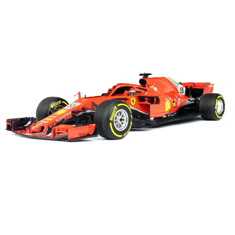 High-quality toy cars Ferrari SF71H - #55 Carlos Sainz - Fiorano Testing, January 2021 - 1:18 Model Car