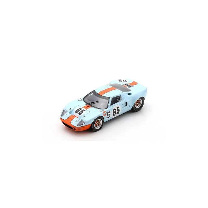 High-quality materials toys Ford GT40 No.65 3rd 1000Km Nurburgring 1968 - J. Ickx - P. Hawkins - Limited 500 - 1:43 Scale Resin Model Car