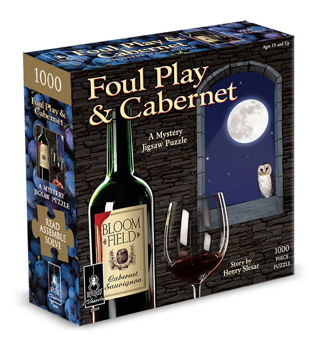 Entertaining games Foul Play & Cabernet 1000 Piece Mystery Puzzle