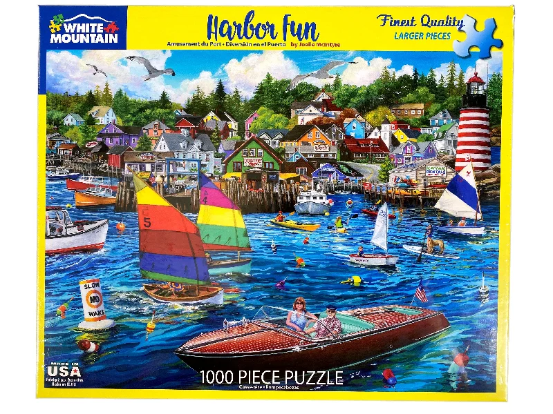 Intricate puzzles Harbor Fun 1000 Piece Puzzle