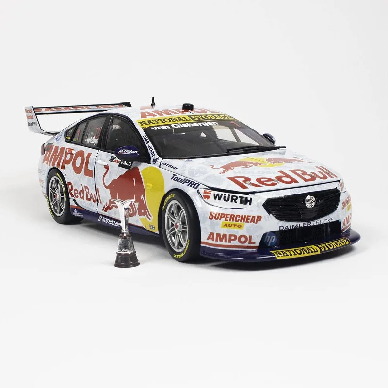 High-quality toy cars HOLDEN ZB COMMODORE - RED BULL AMPOL RACING - VAN GISBERGEN #1 - 2022 VAILO Adelaide 500 CHAMPIONSHIP WINNER - 1:18 Scale Diecast Model Car